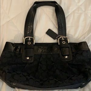 Black Coach signature bag